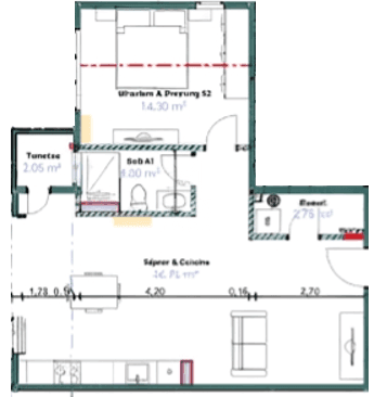 PAPEETE - F2 NEUF MEUBLÉ 60 m² + 1 PARKING - Image 5